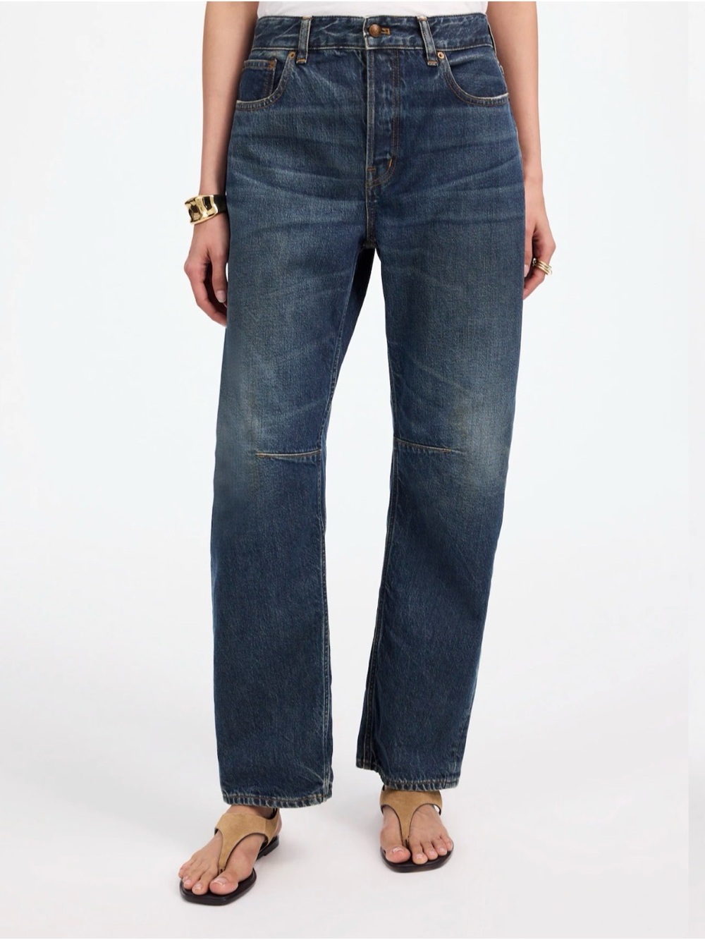 Madewell The Darted Barrel-Leg Jean